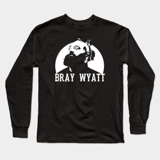 Bray Wyatt Black and White Design Long Sleeve T-Shirt